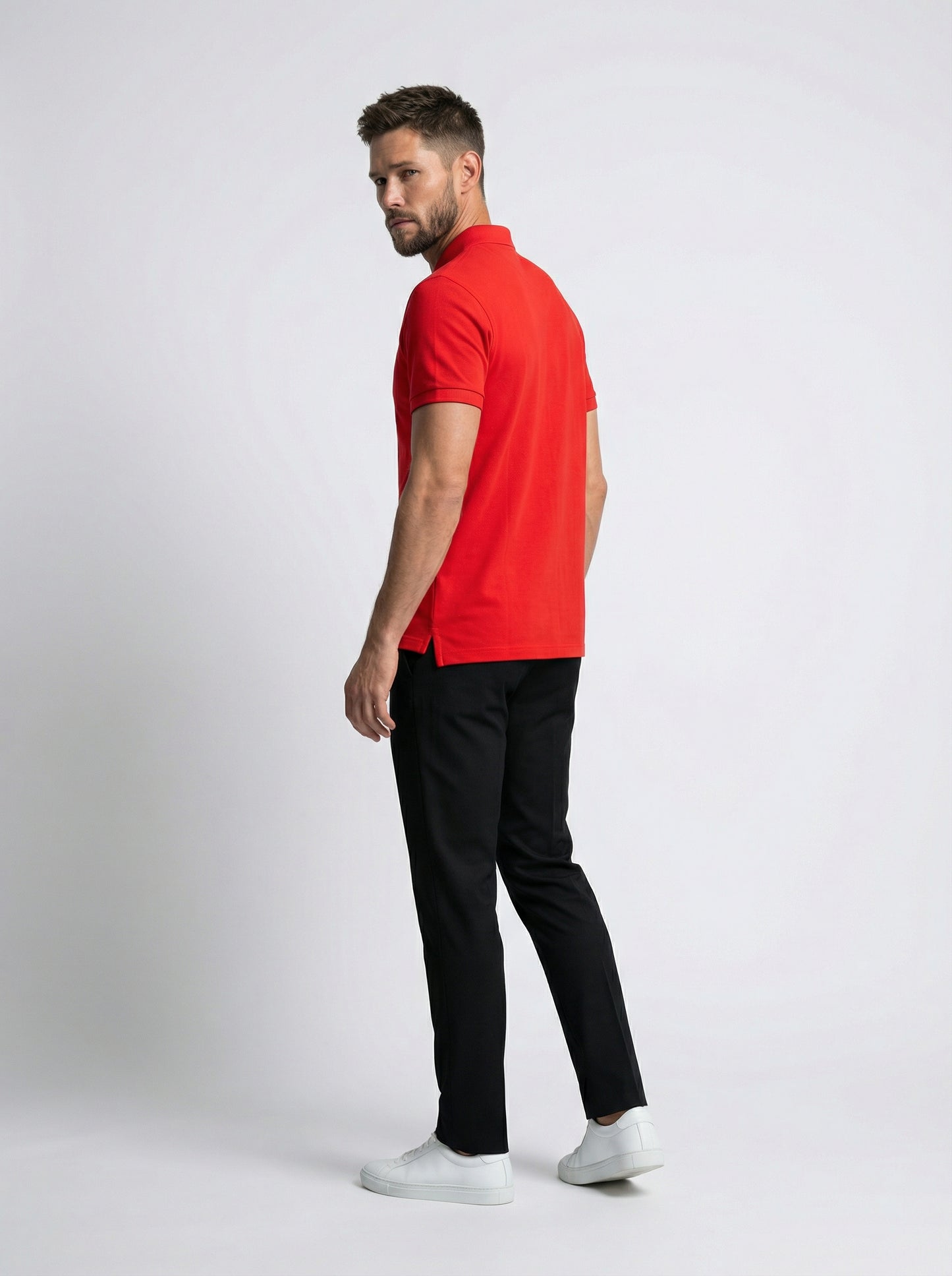 MADISAWEAR RED GOLFER SHIRT