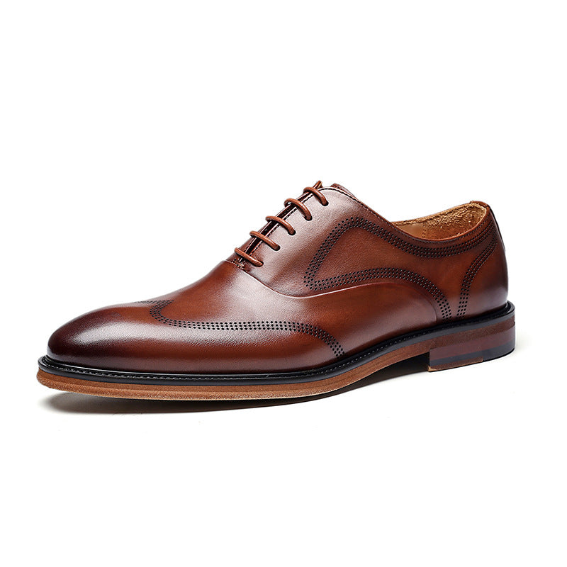 SEETA CJ3 RETRO LEATHER SHOES FOR MEN