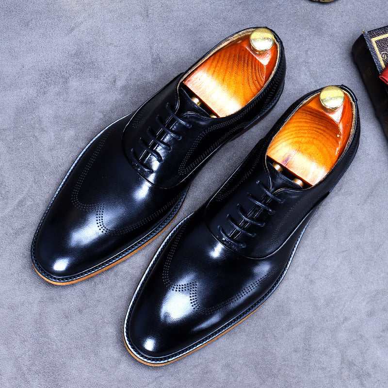 SEETA CJ3 RETRO LEATHER SHOES FOR MEN