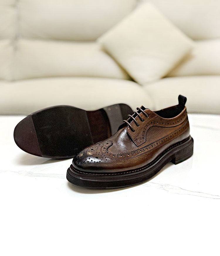 SEETA CJ2 GENUINE LEATHER SHOES FOR MEN