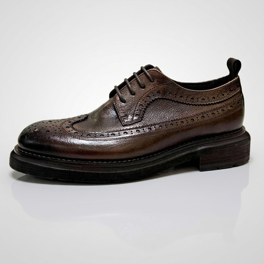 SEETA CJ2 GENUINE LEATHER SHOES FOR MEN