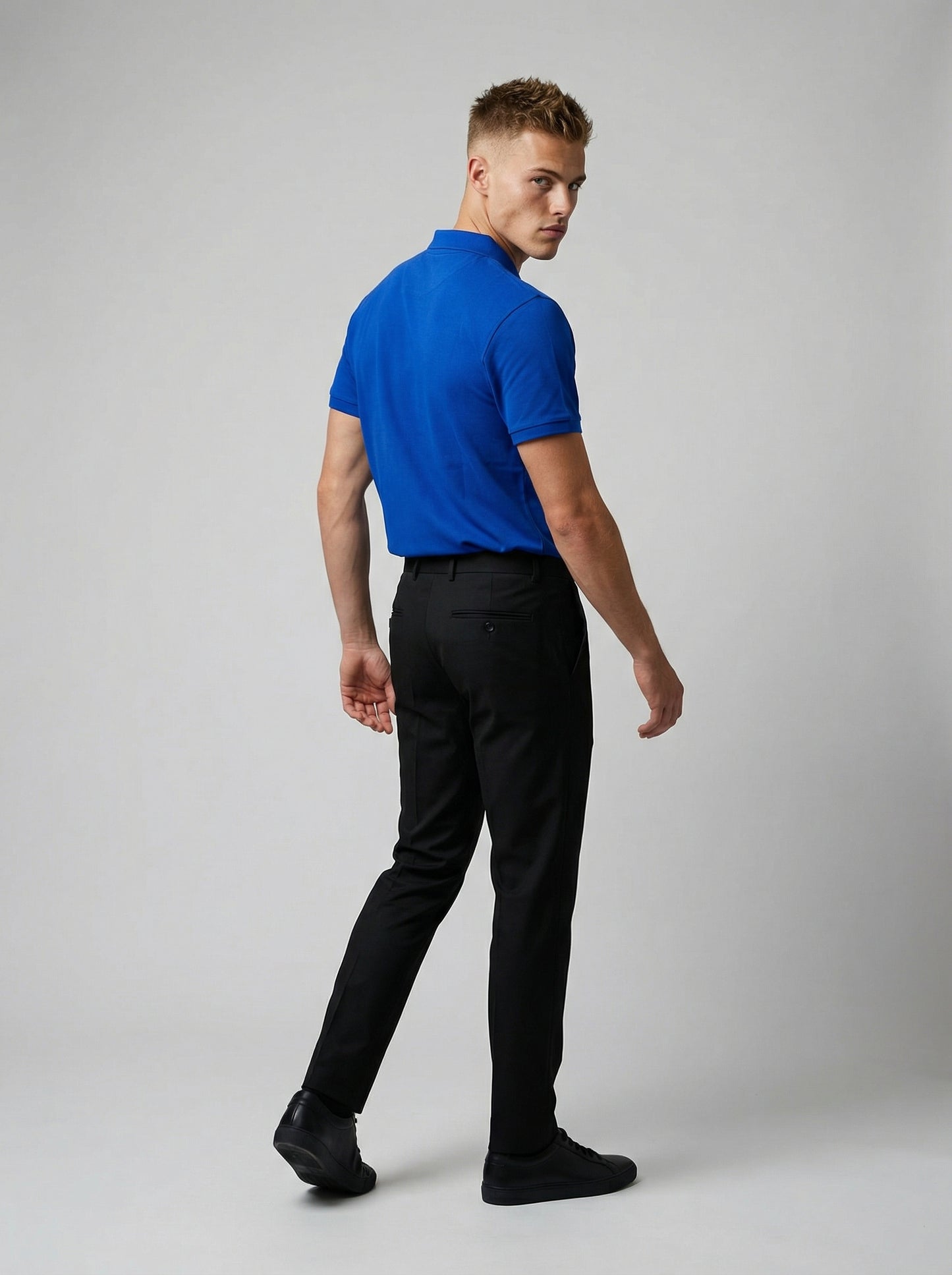 MADISAWEAR BLUE GOLFER SHIRT