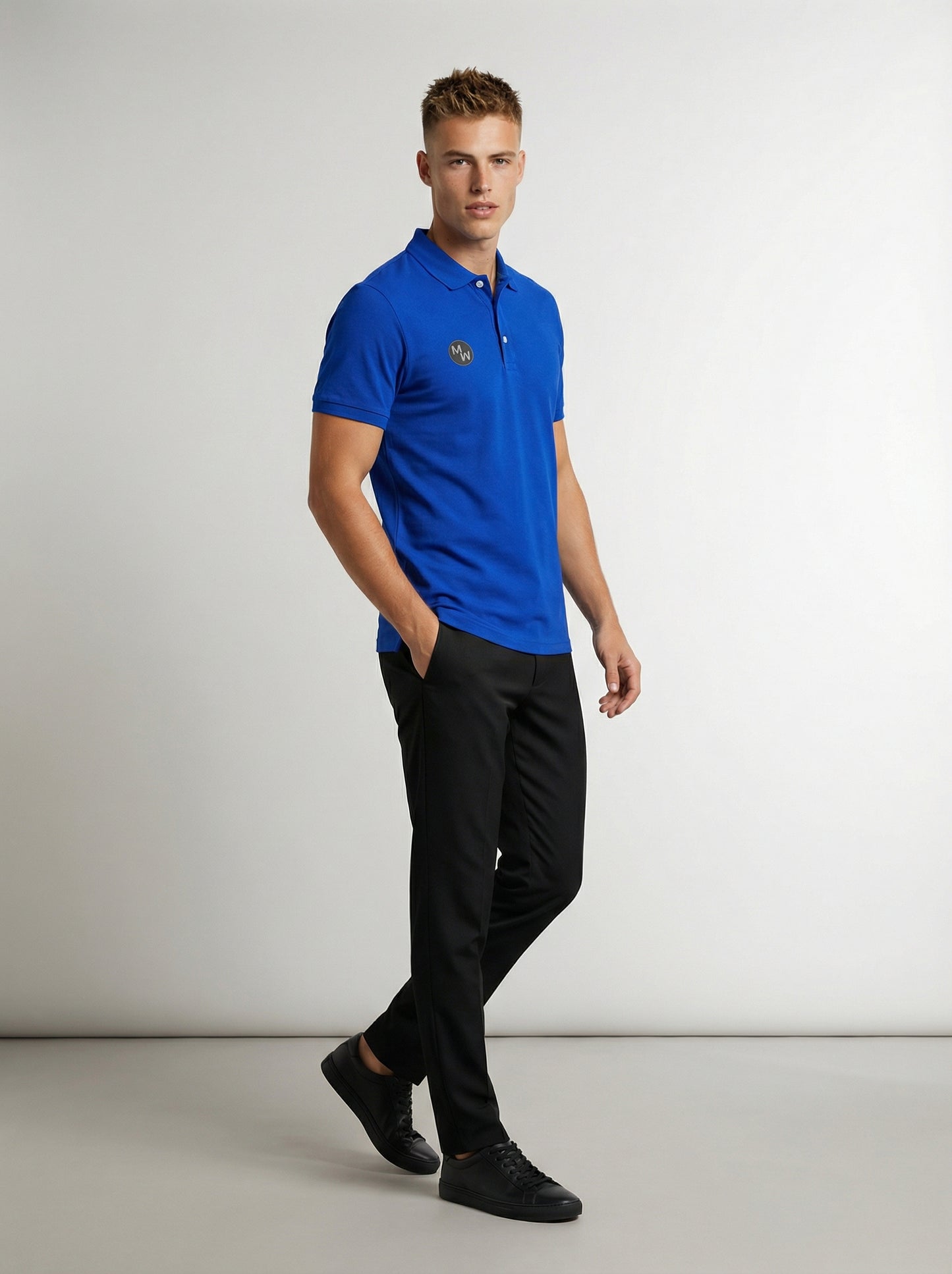MADISAWEAR BLUE GOLFER SHIRT
