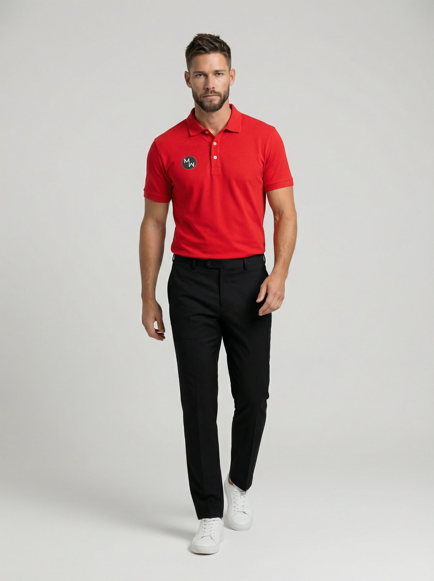 MADISAWEAR RED GOLFER SHIRT