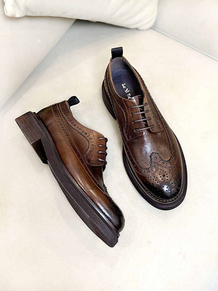 SEETA CJ2 GENUINE LEATHER SHOES FOR MEN
