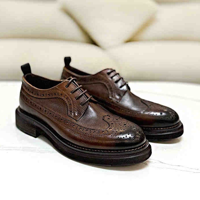 SEETA CJ2 GENUINE LEATHER SHOES FOR MEN